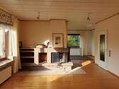 Wohn- Esszimmer mit Kamin - 