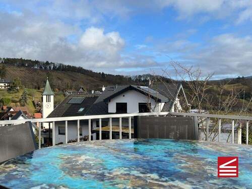 Aussicht von der vorderen Terrasse - Einfamilienhaus mit 303,00 m&sup2; in Gernsbach zum Kaufen