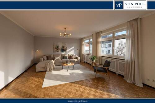 Titelbild - Lichtdurchflutetes Dachgeschoss-Appartement in Top-City-Lage mit Aufzug und großer Süd-Terrasse