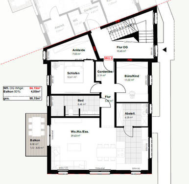 1. OG Wohnung 4 - 