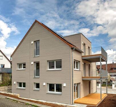 Außenansicht - Neubau-Erstbezug! 3-Zimmer-Dachgeschosswohnung mitten in Gärtringen