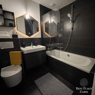 Modernes Badezimmer - 3 Zimmer Etagenwohnung zum Kaufen in München