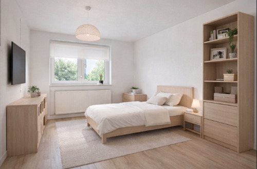 Schlafzimmer KI generiert - 