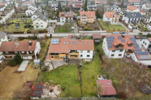 Drohnenbild - 6 Zimmer Doppelhaushälfte zum Kaufen in Höhenkirchen-Siegertsbrunn