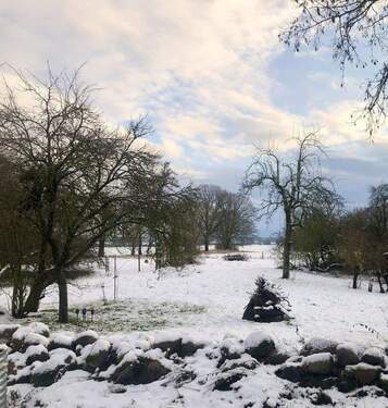 Winterblick v. Küchenfenster - 