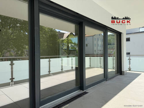 Balkon mit Schiebeelement - 
