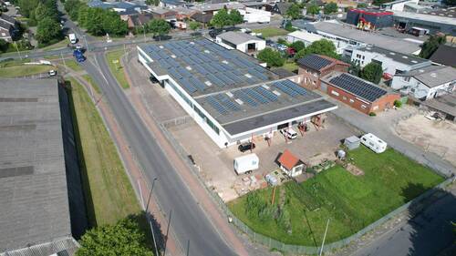 hintere Gesamtansicht - Halle in Rheine