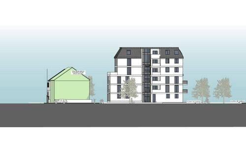 Ansicht Ost - Grundstück in Leipzig