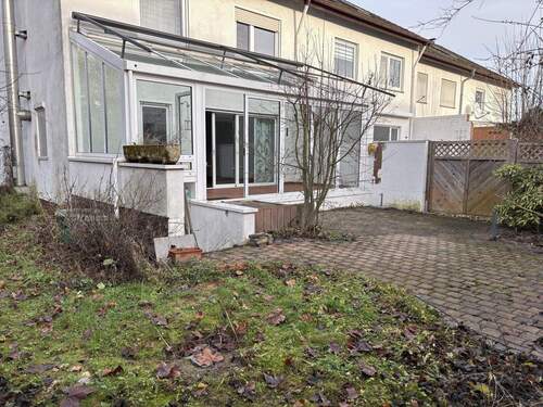 Garten Rückansicht - Reihenendhaus mit 130,00 m&sup2; in Mainz zum Kaufen