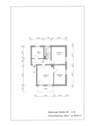 Grundriss bemaßt - Etagenwohnung mit 69,00 m² in Gera zur Miete