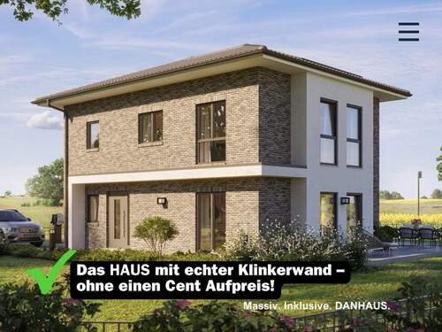 Danhaus inkl. Klinker - Massiv trifft modern: Danhaus mit Klinkeroptik, die nicht extra kostet! Schlüsselfertig