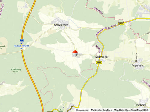Geolyzer Kartenausschnitt - 