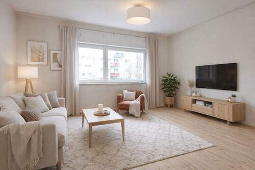 Wohn-/ Essbereich - Visualisierung - 4 Zimmer Reihenmittelhaus zum Kaufen in Frankfurt am Main