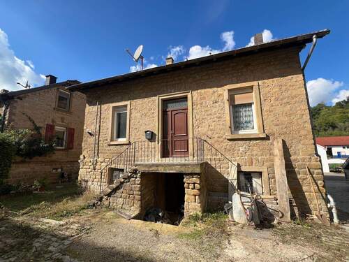 Rückansicht mit Eingang - Mehrfamilienhaus, Wohnhaus mit 170,00 m&sup2; in Obermoschel zum Kaufen