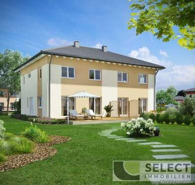 Außenansicht - Neubauvorhaben! DHH in moderner Bauweise in ruhiger Wohnlage.