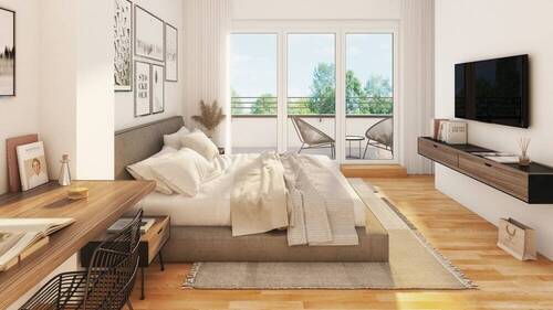 Impression Schlafzimmer Pultdach - 