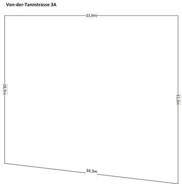 Abmessungen des Grundstücks - 