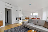 Wohnzimmer mit Kamin - 