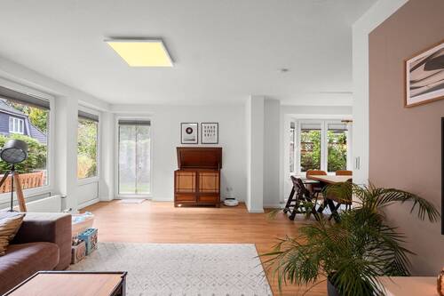 Wohnzimmer - Doppelhaushälfte mit 106,90 m² in Hamburg zum Kaufen