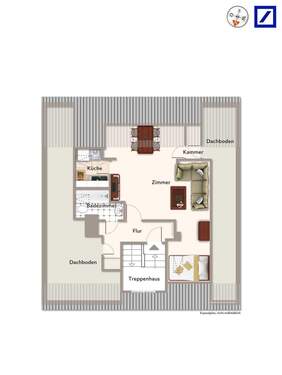 Dachgeschoss - Einliegerwohnung - 