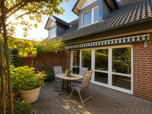 Schöner Terrassenplatz - 4 Zimmer Doppelhaushälfte zum Kaufen in Rietberg