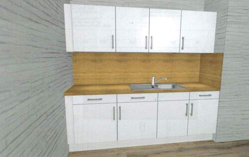 Küchenzeile - Doppelhaushälfte mit 67,00 m&sup2; in Rhauderfehn zur Miete