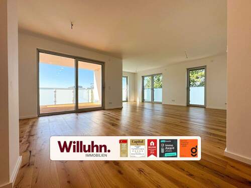 Offenes Wohnkonzept - Exklusives Wohnen mit sonniger 11 m² Loggia und beeindruckendem Weitblick - provisionsfrei