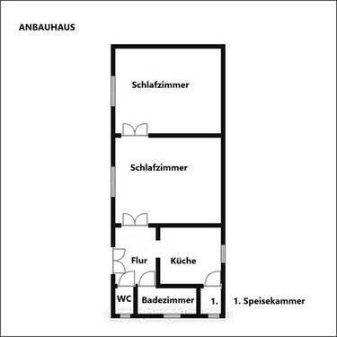 Grundriß Anbauhaus - 