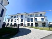 Außenansicht - 2ZKB Erdgeschosswohnung mit Terrasse - KFW 40