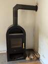 Holzofen im Wohnzimmer EG - 