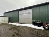 Außenansicht von der Rückseite - 150 m² Lagerfläche in einer Halle zur Miete