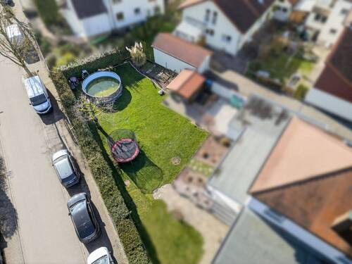 Luftbild Seitenansicht - Grundstück zum Kaufen in Rheinstetten / Mörsch