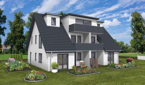 Außenansicht 1.jpg - +++PREISSENKUNG+++NEUBAUPROJEKT+++Exklusive Ferienwohnung mit Terrasse und Garten im Ostseebad Zingst