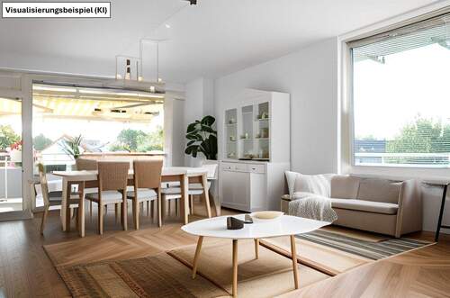 Wohn-Esszimmer - Etagenwohnung mit 104,80 m² in Düsseldorf zum Kaufen