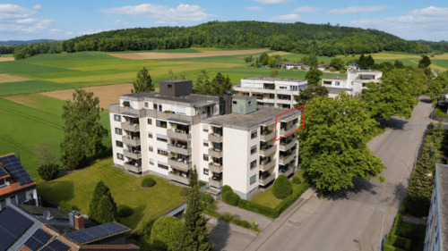 Drohnenaufnahme - 3 Zimmer Etagenwohnung zum Kaufen in Rielasingen-Worblingen