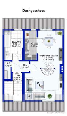 Dachgeschoss 1. Ebene - 