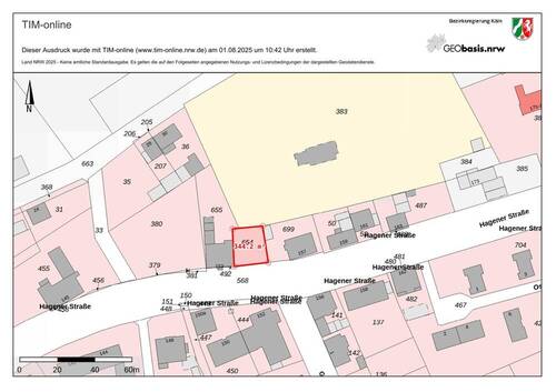 Lagekarte, Flurstück-1 - 