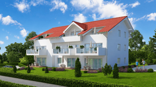 Südansicht - Etagenwohnung mit 51,00 m&sup2; in Schluchsee zum Kaufen
