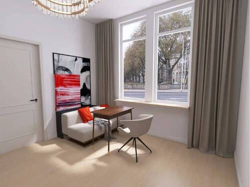 Wohnzimmer - 2 Zimmer Etagenwohnung zum Kaufen in Wiesbaden