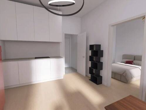 Offene Einbau-Küche - 2 Zimmer Etagenwohnung in Wiesbaden