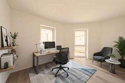 Einrichtungsbeispiel Büro - Etagenwohnung mit 97,00 m&sup2; in Frankfurt (Oder) zum Kaufen