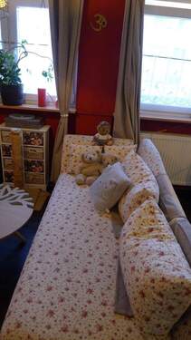 Wohnzimmer-Impression.JPG - Frankfurt Main Gallus gepflegte 3 Zimmer Wohnung mit Einbauküche