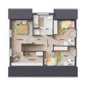Flair 134 - Grundriss Dachgeschoss Vorlage 1 - 