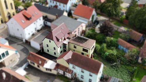 Außenansicht Nord-West - Charmantes Einfamilienhaus im Herzen von Rottendorf mit Innenhof, Garage & Garten