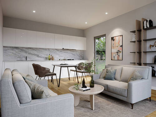 Wohnbereich - 5 Zimmer Terrassenwohnung zum Kaufen in Olching