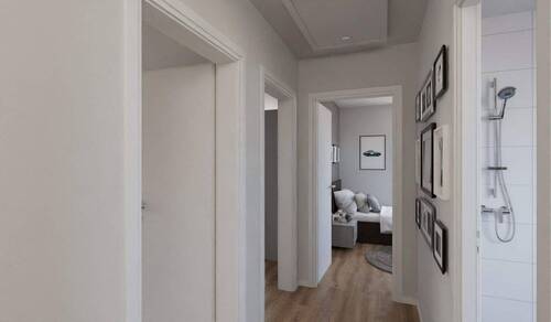 Flur im Doppelhaus - 4 Zimmer Doppelhaushälfte in Müllrose