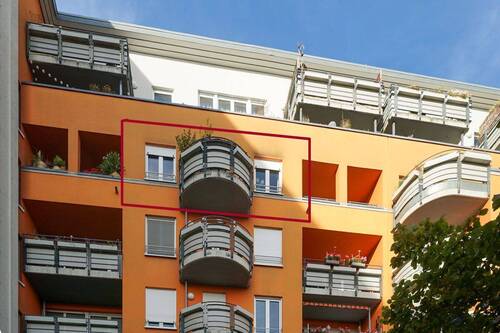 Wohnzimmer - 2 Zimmer Etagenwohnung zum Kaufen in Dresden / Johannstadt