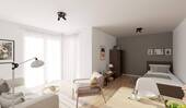 Lichtdurchfluteter Wohnbereich dank bodentiefer Fe - Terrassenwohnung mit 45,40 m² in Langen zum Kaufen