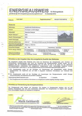 Energieausweis - 