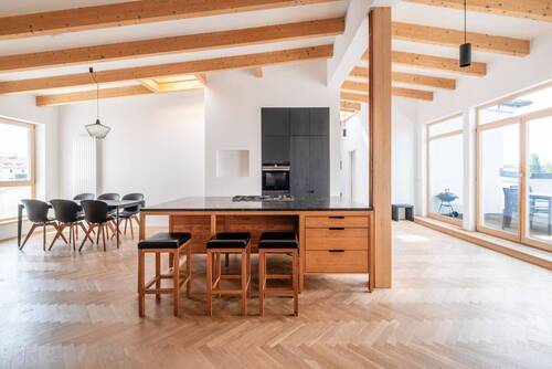 Weitere Ansicht Offene Küche mit Essbereich - 4 Zimmer Etagenwohnung zum Kaufen in Berlin